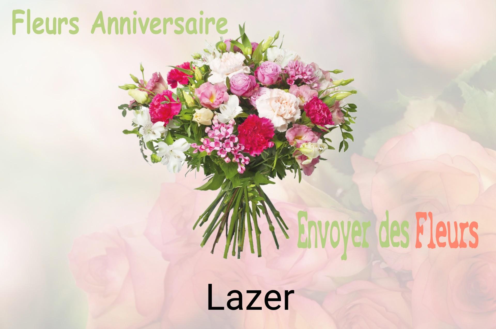 Bouquet de fleurs d’anniversaire livré à Lazer