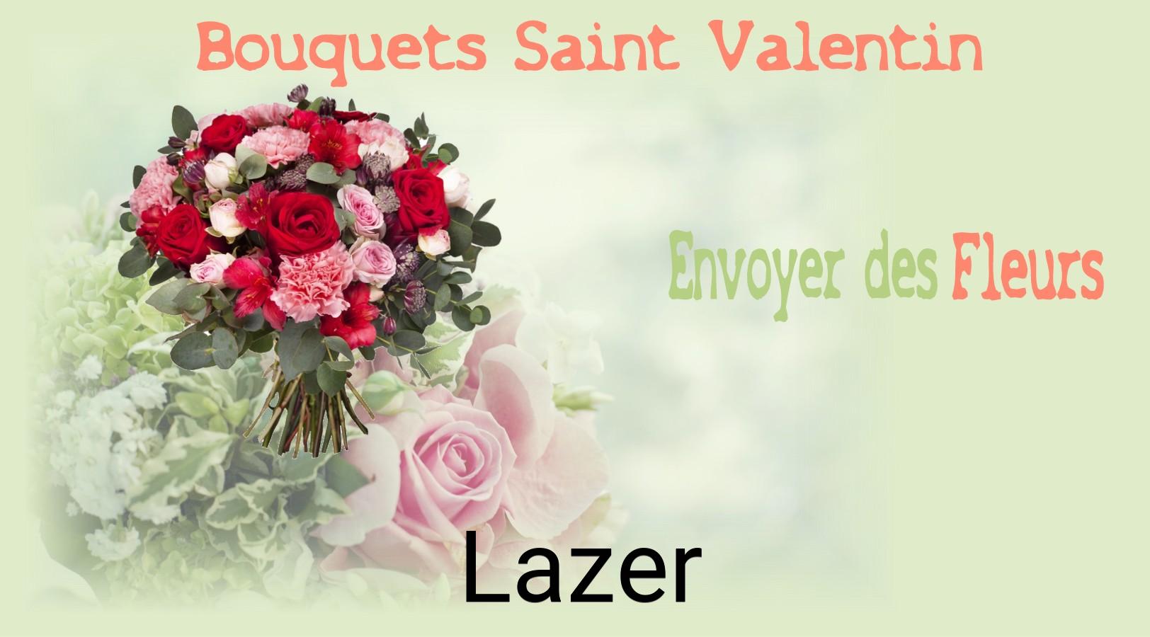 Roses de Saint-Valentin livrées à Lazer
